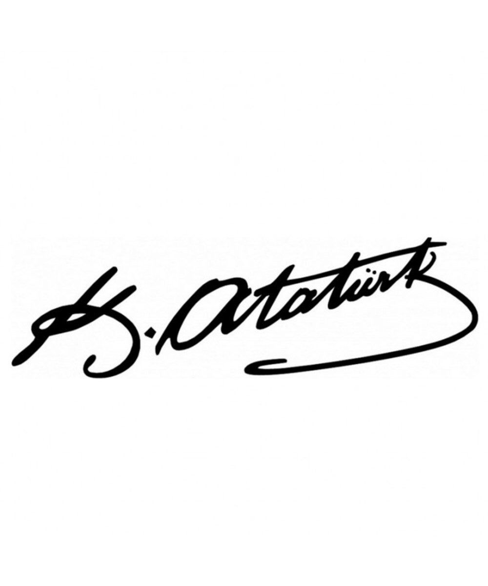 MUSTAFA KEMAL ATATÜRK İMZASI SİYAH 25X5CM KOD:800701020