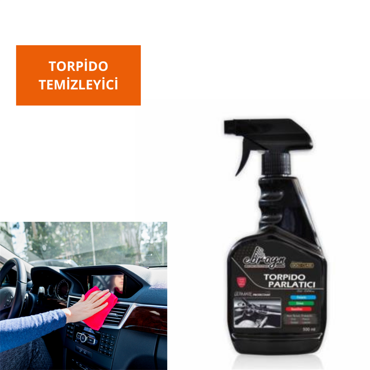 TORPİDO TEMİZLEYİCİ SÜT SİLİKON 500 ML EBRAYN KOD:EBR217