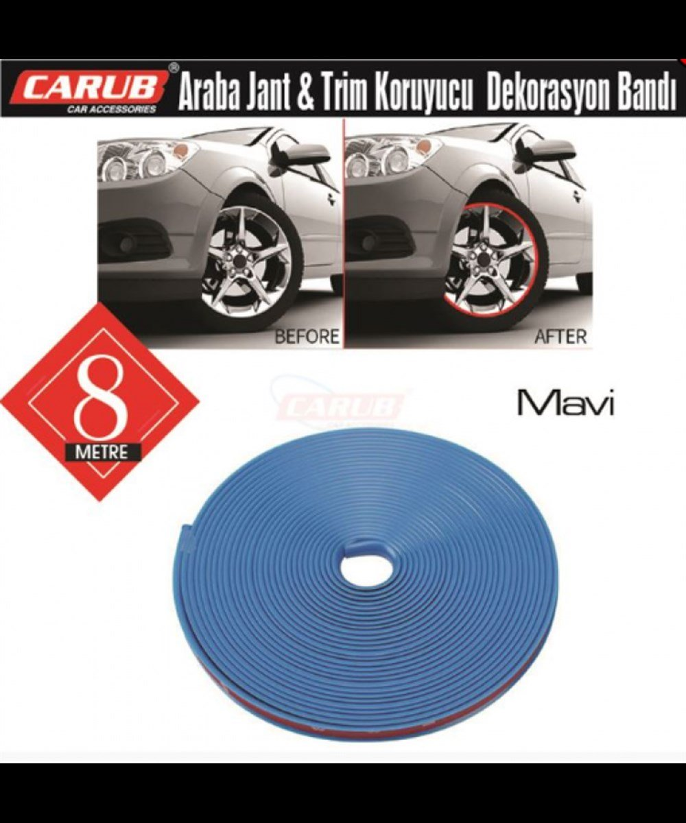 JANT ŞERİDİ FİTİL KENAR 8M MAVİ̇ KOD:4322102