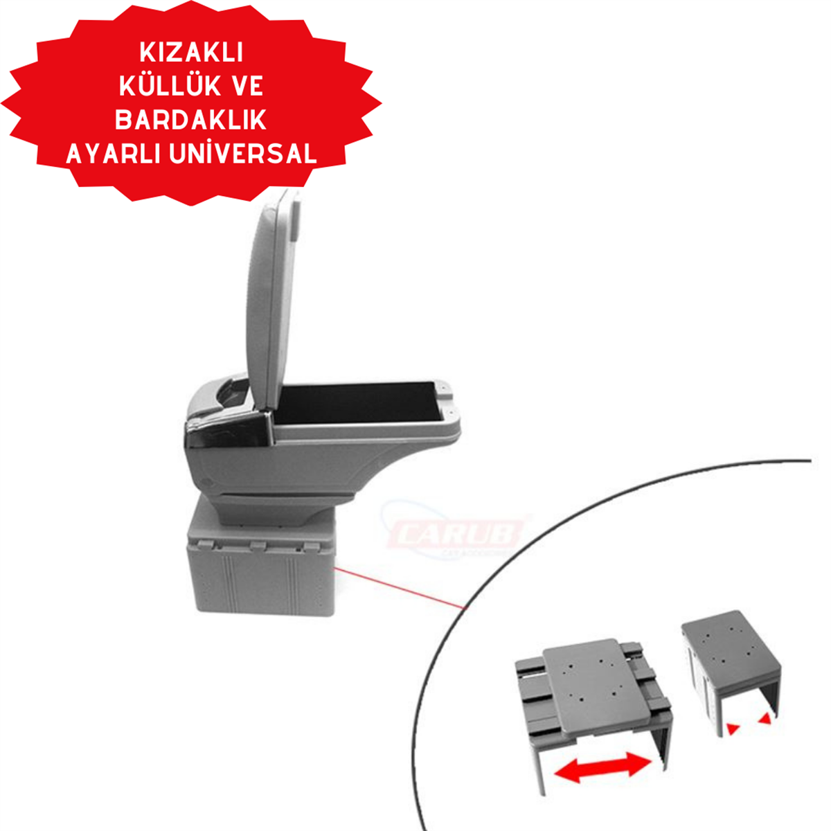 KOLÇAK KIZAKLI GRİ AYARLI KÜLLÜK VE BARDAKLIK BÖLMELİ KOD:FA1-683G