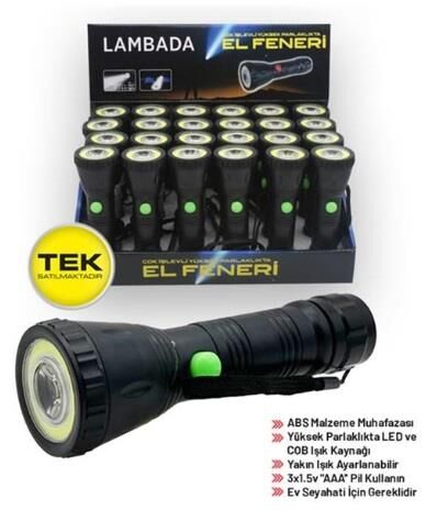EL FENERİ LED 3W PLASTİK ADET (KOLİSİ 24LÜ) KOD: 4456052