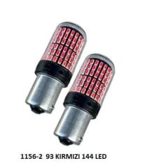 AMPUL  TEK DUY (93) 144 LED KIRMIZI TAKIM KOD:1156-2