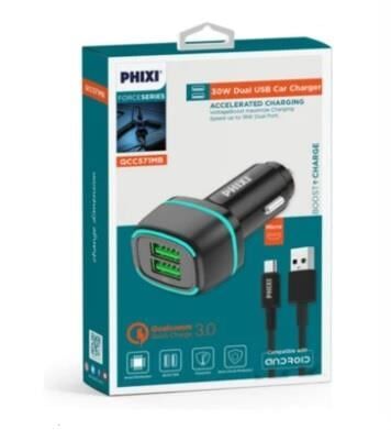 ÇAKMAK ŞARJ SOKETİ PD ÇİFT USB IPONE KABLOLU 30W KOD:1387-96
