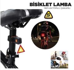BİSİKLET LAMBA REFLEKTÖRLÜ ÇAKARLI KOD:4456019