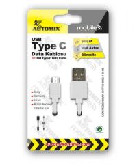 AUTOMİX TYPE C DATA KABLOSU USB KOD:41258