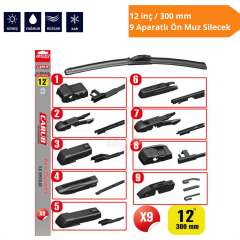 APARATLI ÖN MUZ SİLECEK 12 İNÇ/300 MM KOD:1353350