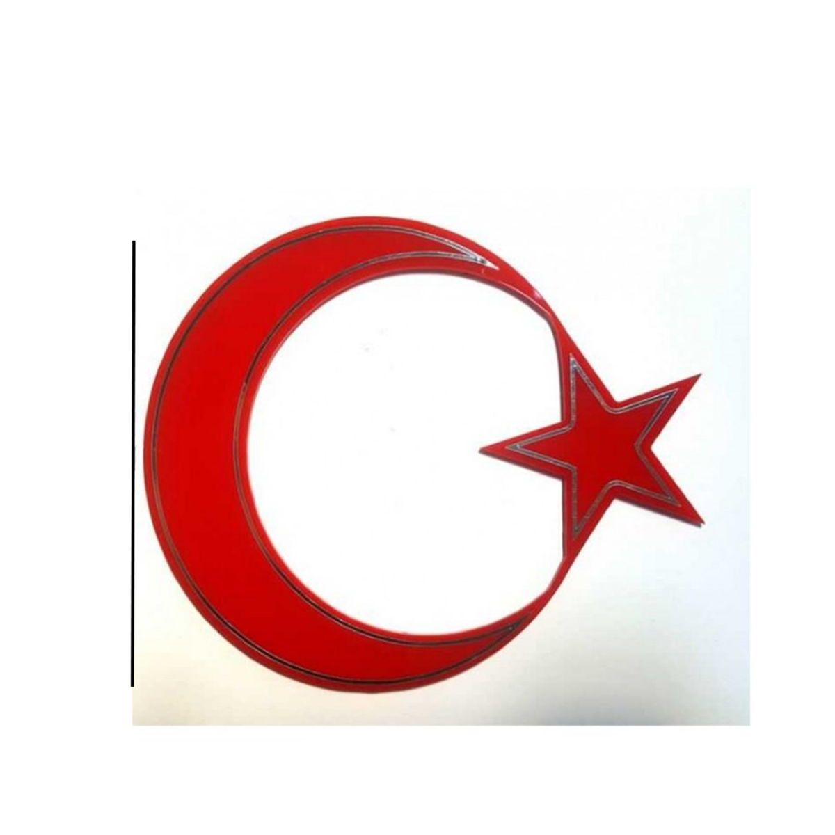 ARMA PLEKSİ AY YILDIZ KÜÇÜK BOY KOD:AYP