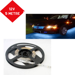 LED ŞERİT MAVİ 5M 12V 3 ÇİPLİ KOD:4327531