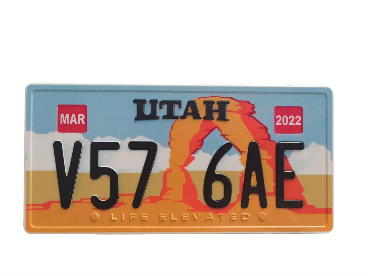 AMERİKAN PLAKA 29X14 CM UTAH KOD:ES-160