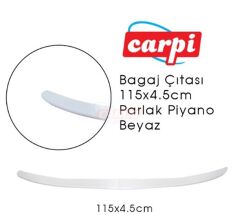 BAGAJ ÇITASI 115X4,5CM PARLAK BEYAZ KOD:2790155
