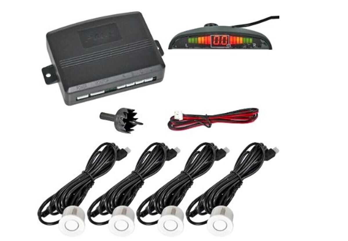 PARK SENSÖRÜ PMX2910 YARİM AY EKRANLI Bİ̇Bİ̇P SESLİ̇ BEYAZ KOD:ITH12523