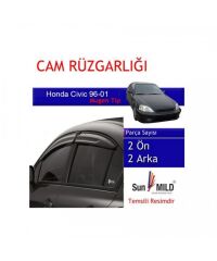 CAM RÜZGARLIK 4'LÜ HONDA CİVİC 1996-2001 KOD:1320609