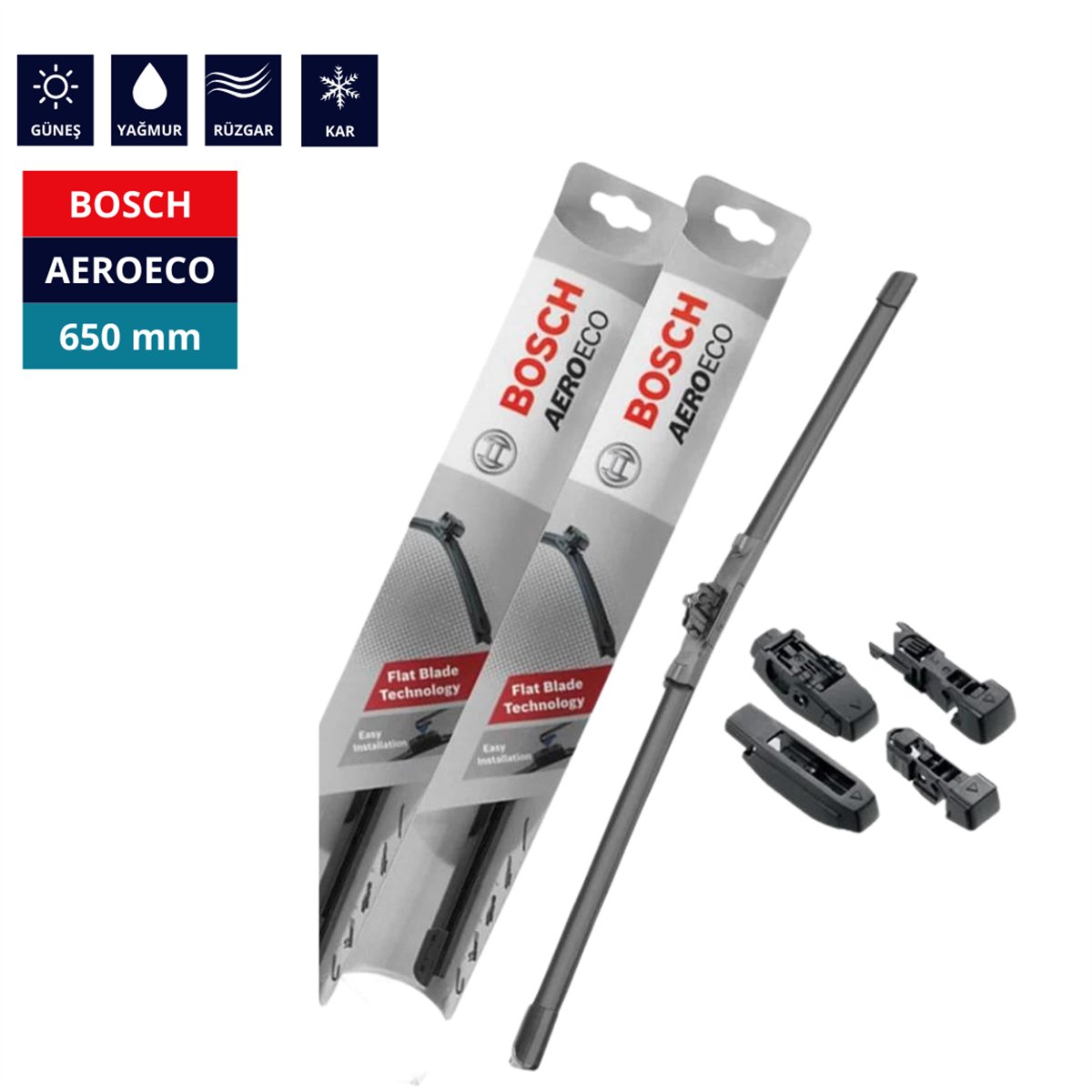 BOSCH AEROECO SİLECEK 650 MM KOD:3397015583