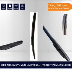 HYBRİD MUZ SİLECEK 15 İNÇ/380 MM KOD:MUZ003