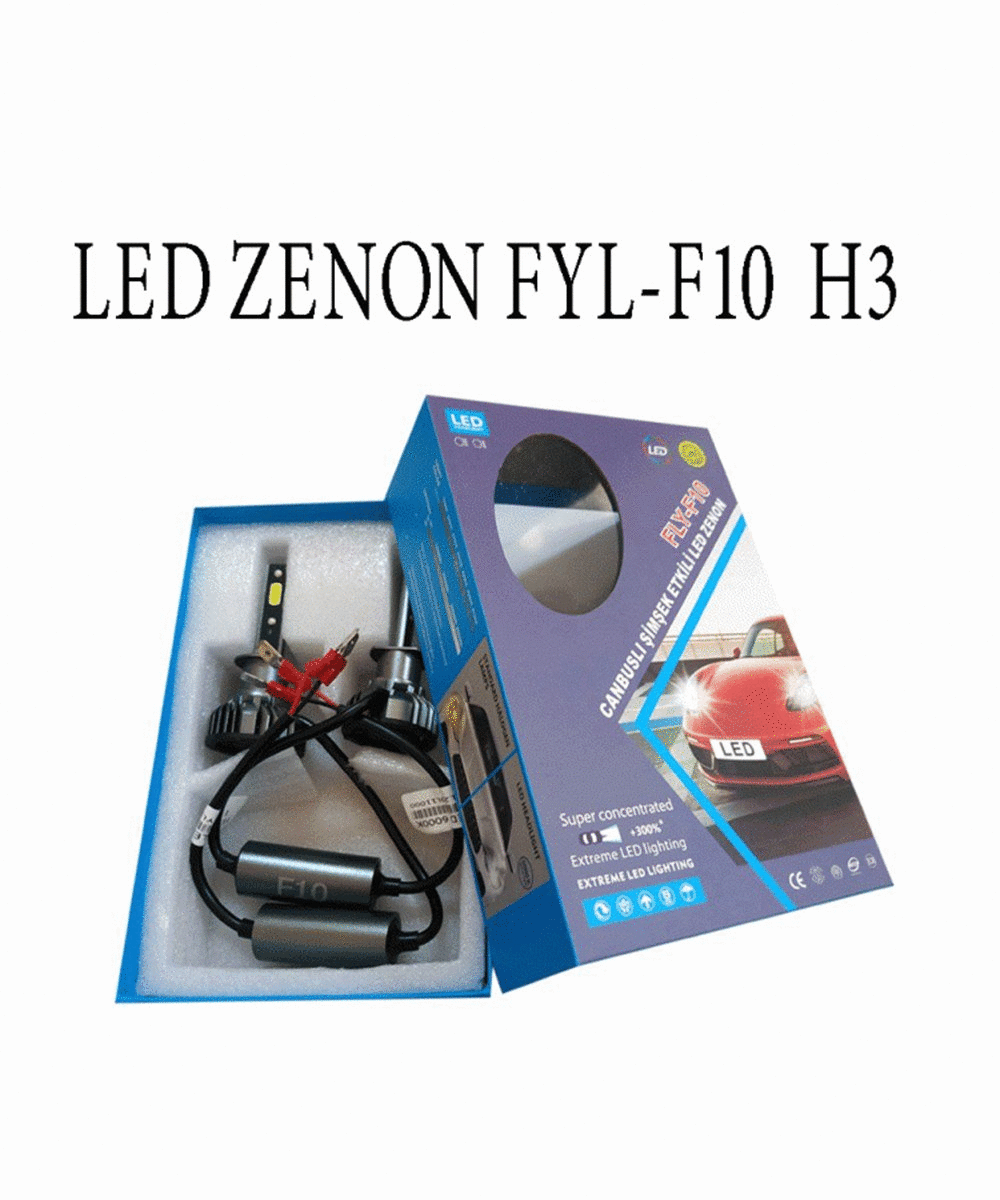 LED ZENON FLY-F10 CANBUS ŞİMŞEK ETKİLİ LED ZENON H3 KOD:FLYH3