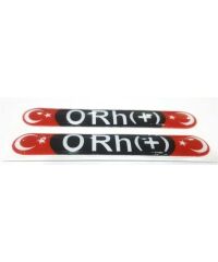 KAN GRUBU DAMLA ÇIKARTMA 1.8X11CM (2 ADET) KOD:800211