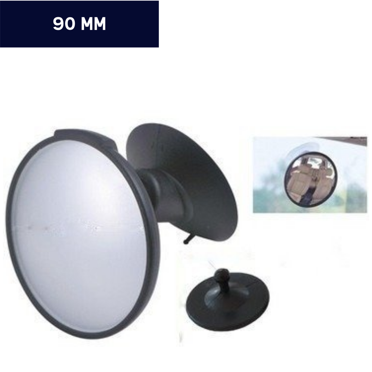 AYNA YUVARLAK BOMBELİ 90MM KOD:SUS20