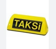 TAKSİ LEVHASI CAMI SARI YAZILI KOD:TKS4
