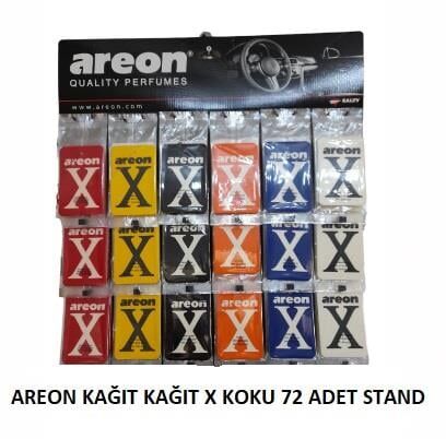 AREON KAĞIT KOKU X  72 ADET STAND KOD:ARN8