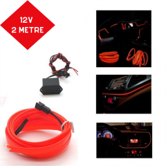 ŞERİT NEON KIRMIZI 12V 2METRE KOD:4327556