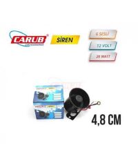 SİREN 6 SESLİ 12V 20W ÇAP 4,8CM KOD:2741107