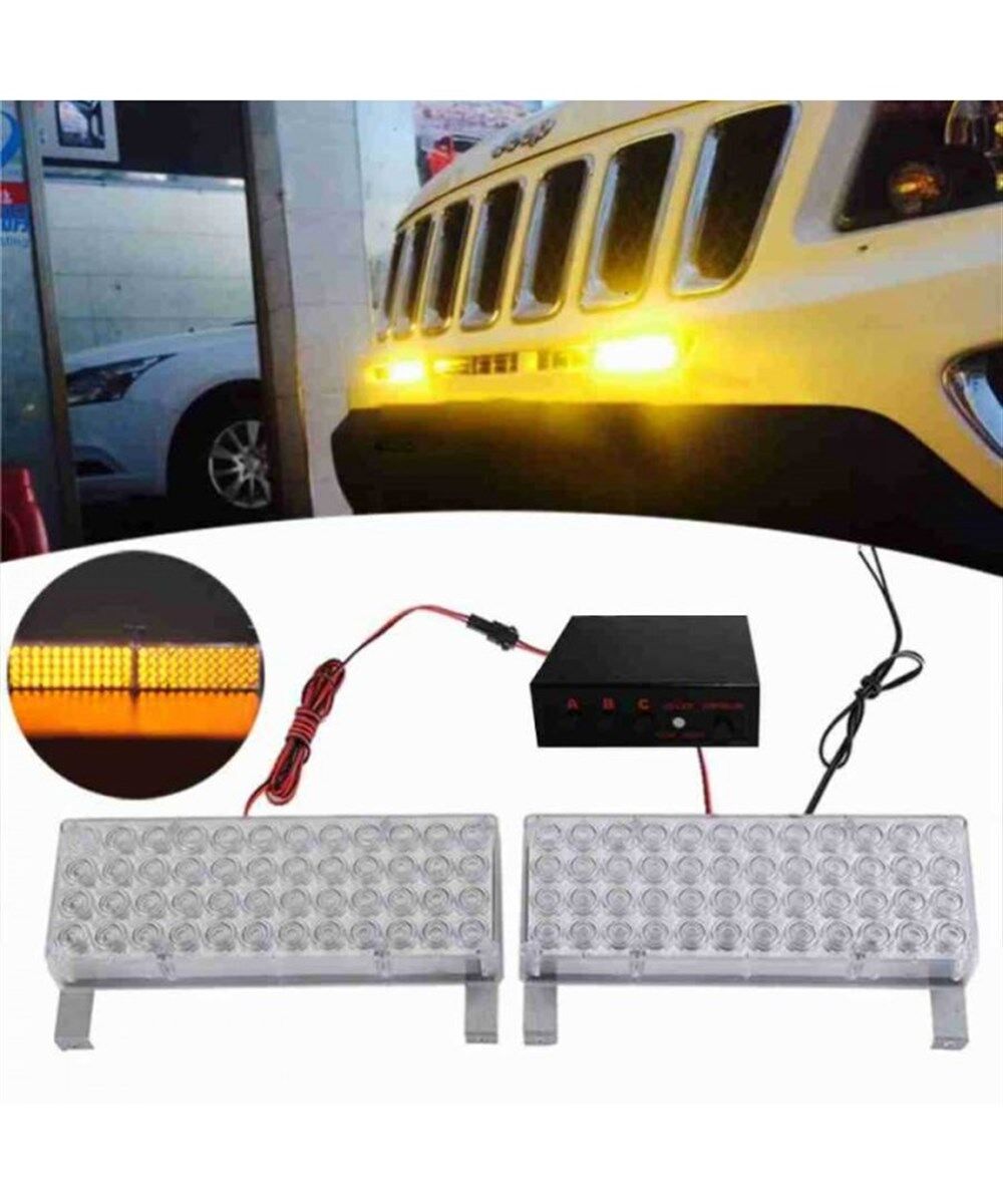 ESCORT AMBULANS ÇAKARLI LAMBA SARI KÜÇÜK 44 LEDLİ 3 FONKSİYONLU KOD:4310208