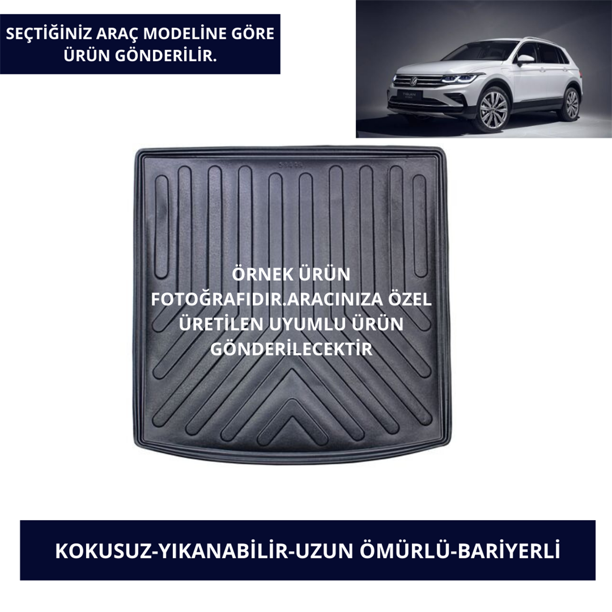 BAGAJ HAVUZU MODELLERİ VOLKSWAGEN ARAÇLAR- SİYAH RENK 1