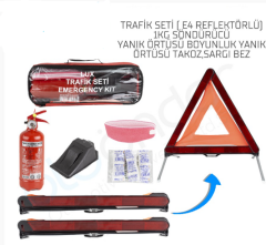 TRAFİK SETİ YANGIN SÖNDÜRÜCÜLÜ DİKDÖRTGEN ÇANTA KOD:TS-2004
